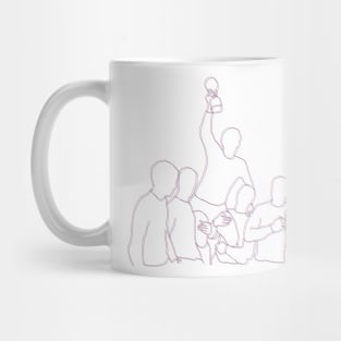 England 1996 World Cup Minimalist Line Art Mug